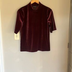 Stretch velvet top